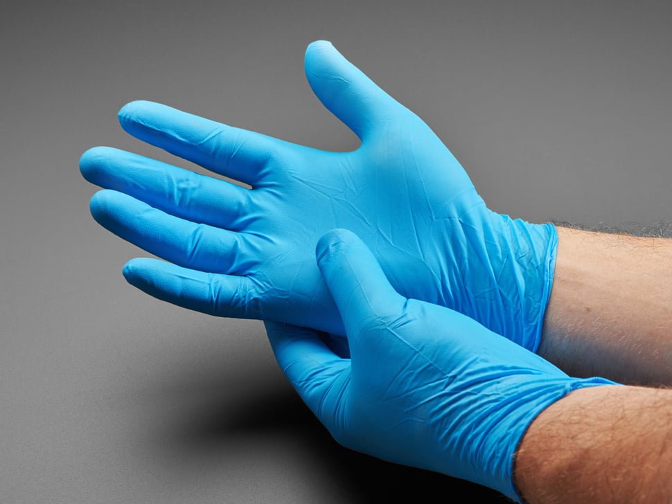 4 mil Blue Nitrile Exam Glove