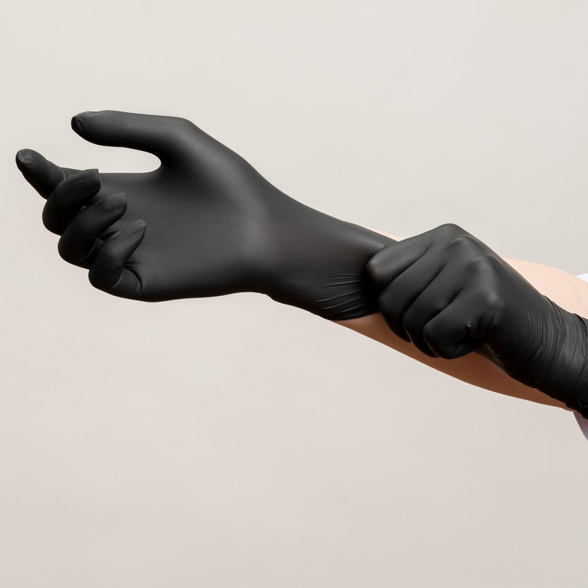 7 mil Black Nitrile Exam Gloves