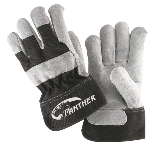 Panther Leather Palm Gloves, Safety Cuff