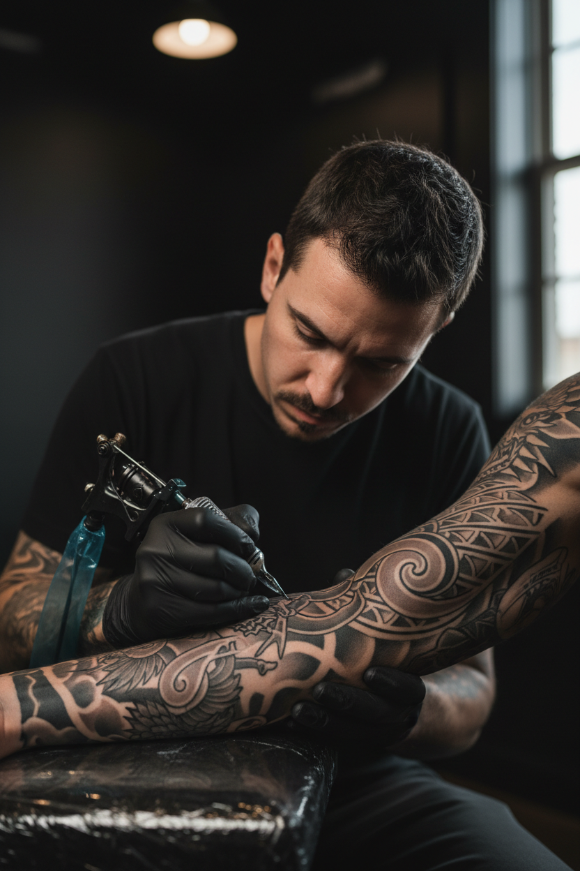 Tattoo Artist Sleeve Detail
